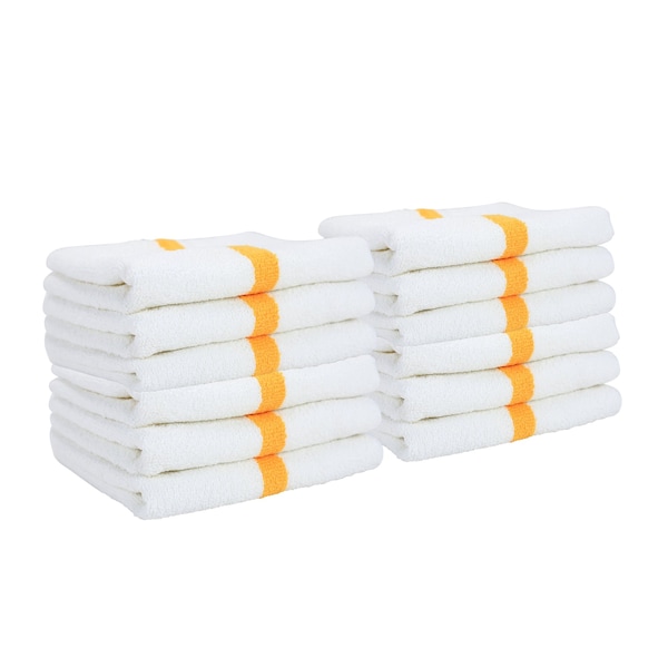 Monarch Brands Gym Power Hand Towels , Gold, 12PK PNP-PWR-1627-3GLDCS - main